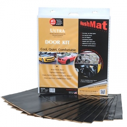 HushMat Sound and Thermal Material Door Kit 10 Each 12" x 12" Black